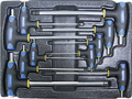 Набор Т-образных шестгранных ключей с пластиковой рукояткой 10пр. в ложементе в Ржеве